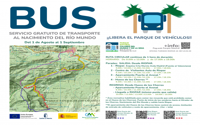 INFORMACION SERVICIO AUTOBUS-CHORROS