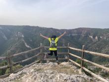 Salto en el mirador del cucurucho. Bajo la lluvia. María Teresa Imbernón Martínez